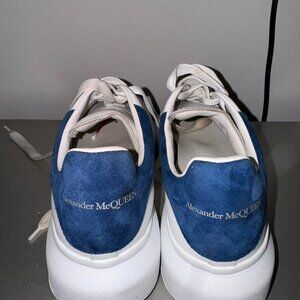 White/ Paris blue Alexander McQueen sneakers